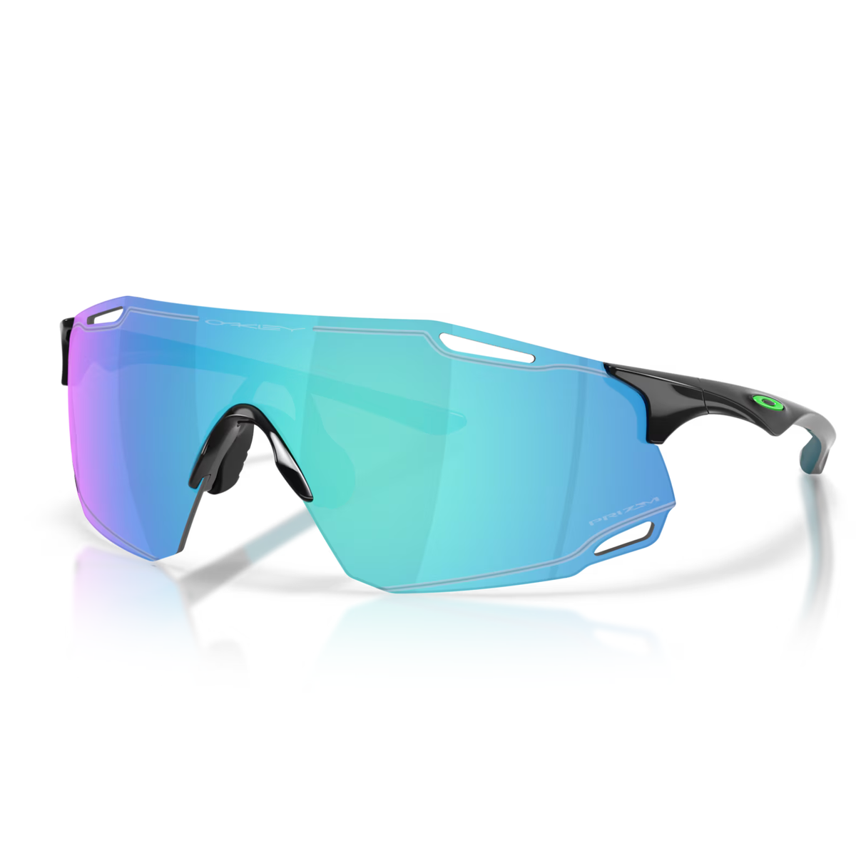 Oakley CYBR DYNO Polished Black - Prizm Sapphire Sunglasses