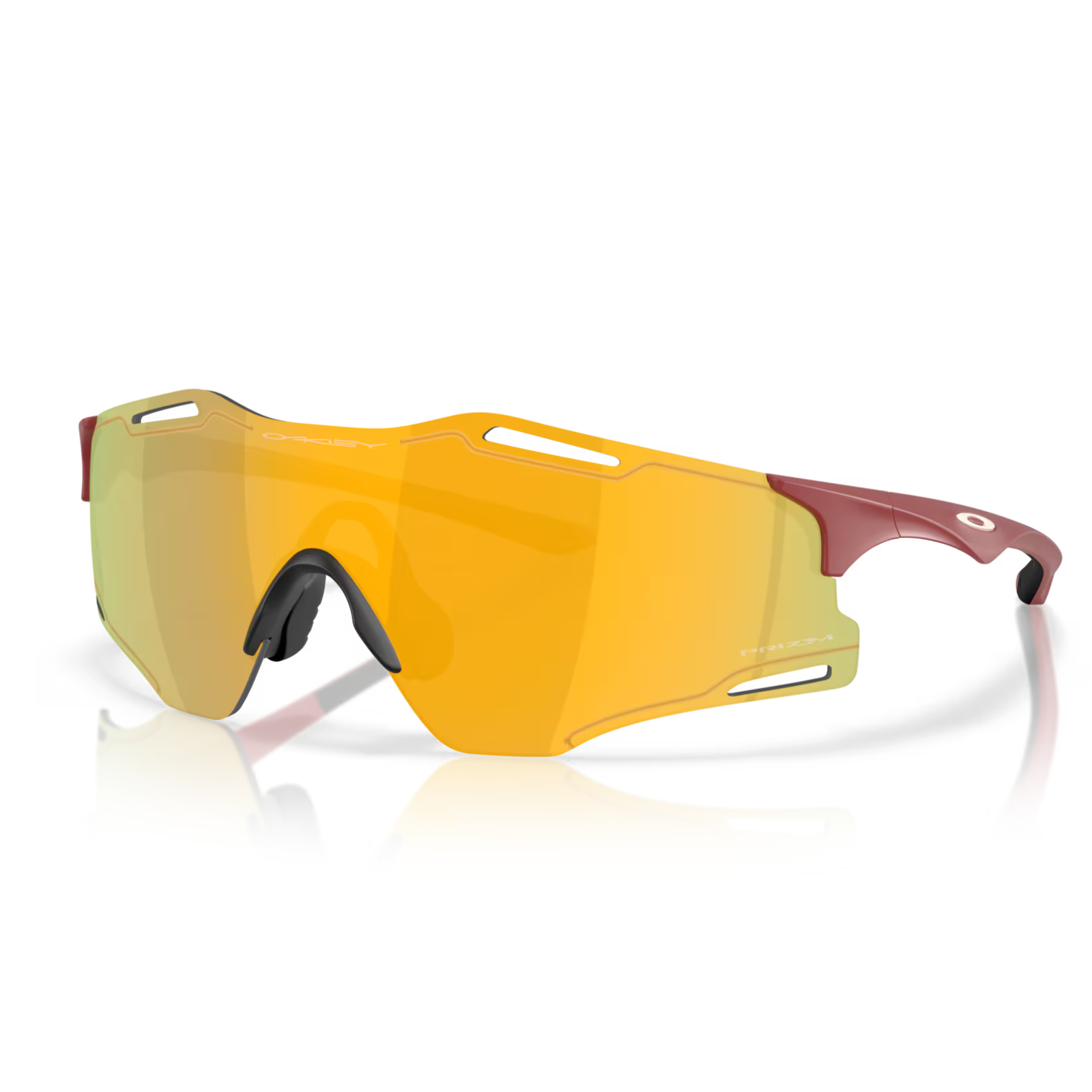 Oakley CYBR ZERO Matte Iron Red - Prizm 24K Sunglasses