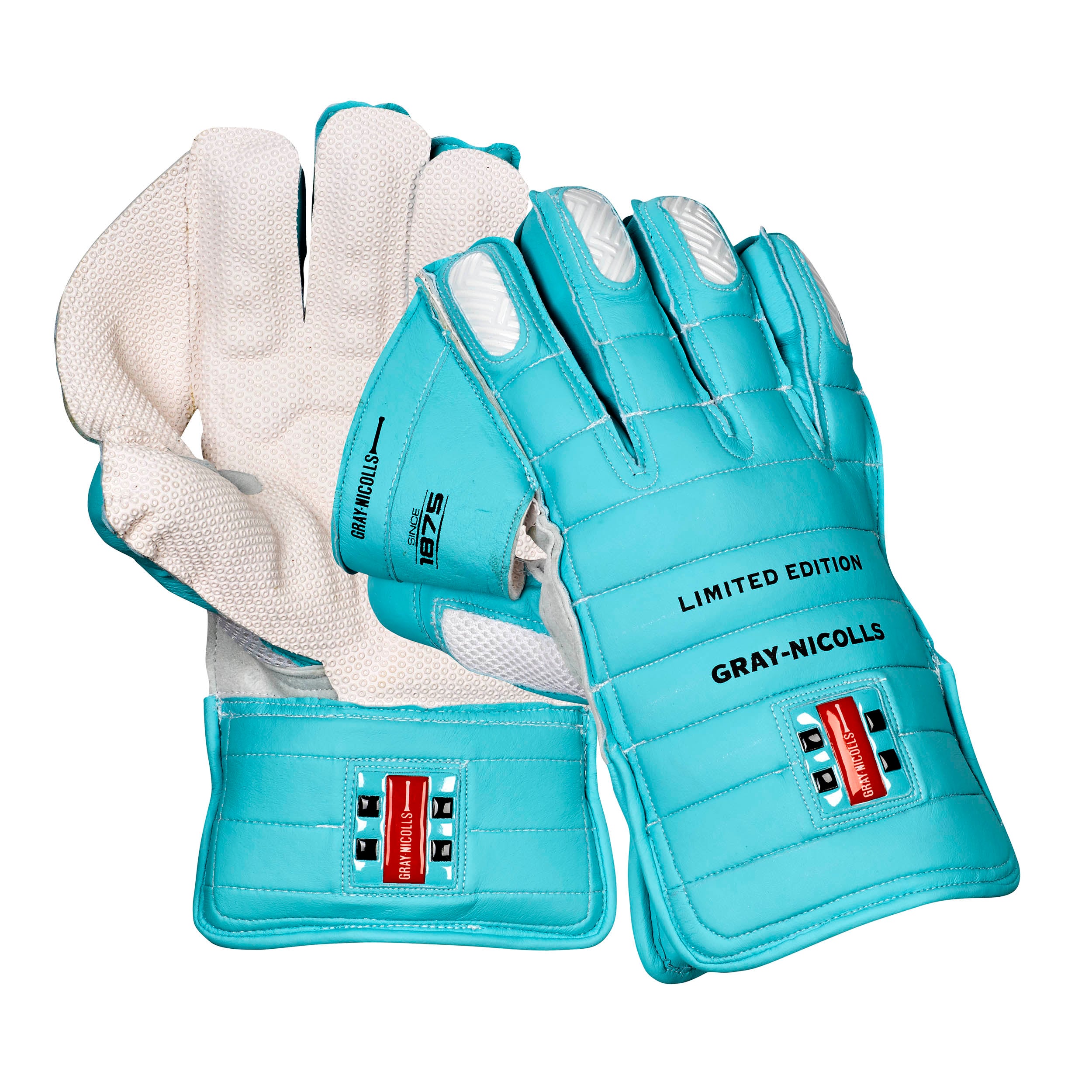Gray Nicolls Limited Edition Light Blue Wicket Keeping Gloves - Adult