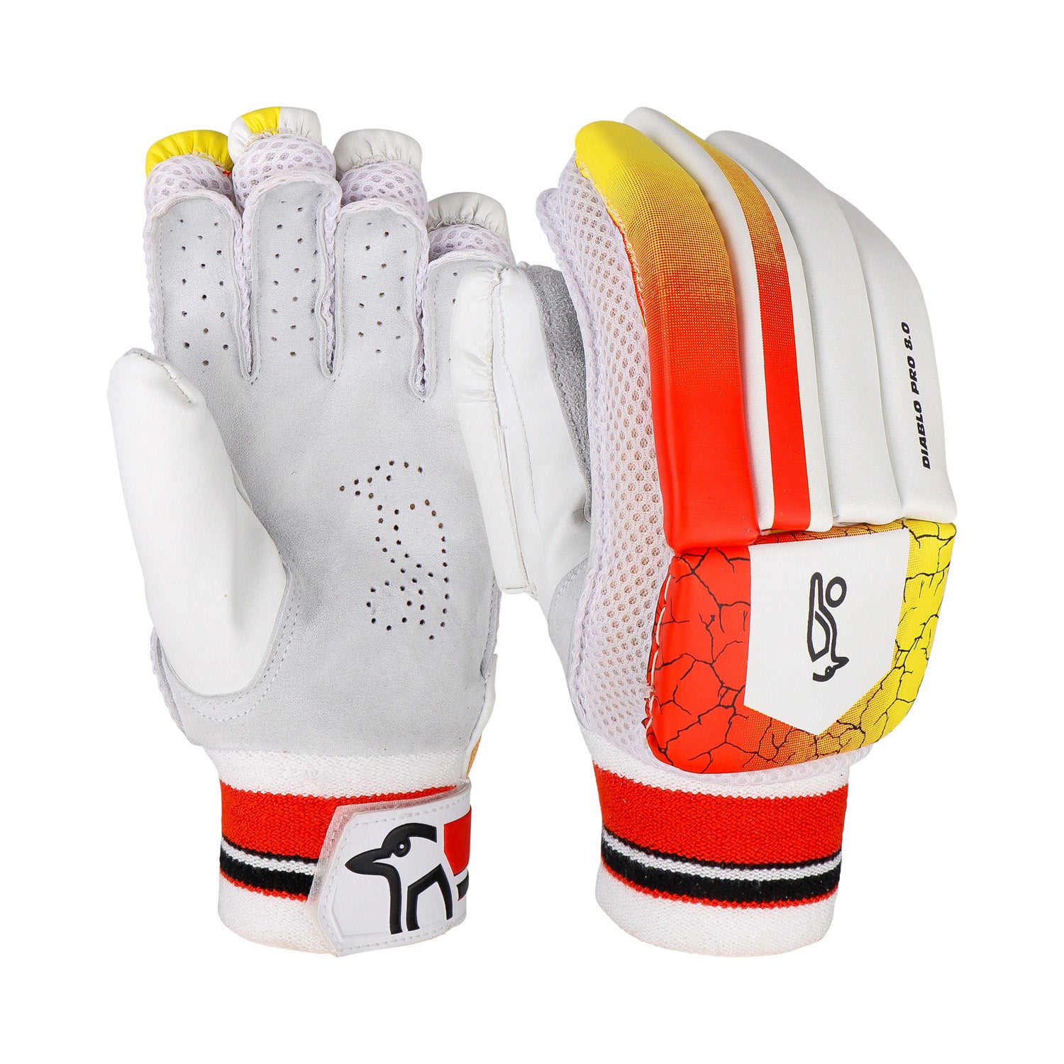 Kookaburra Diablo Pro 8.0 Cricket Batting Gloves - Small Junior