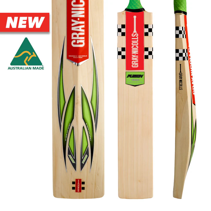 Gray Nicolls Fusion 1500 Cricket Bat - Long Blade (Natural)