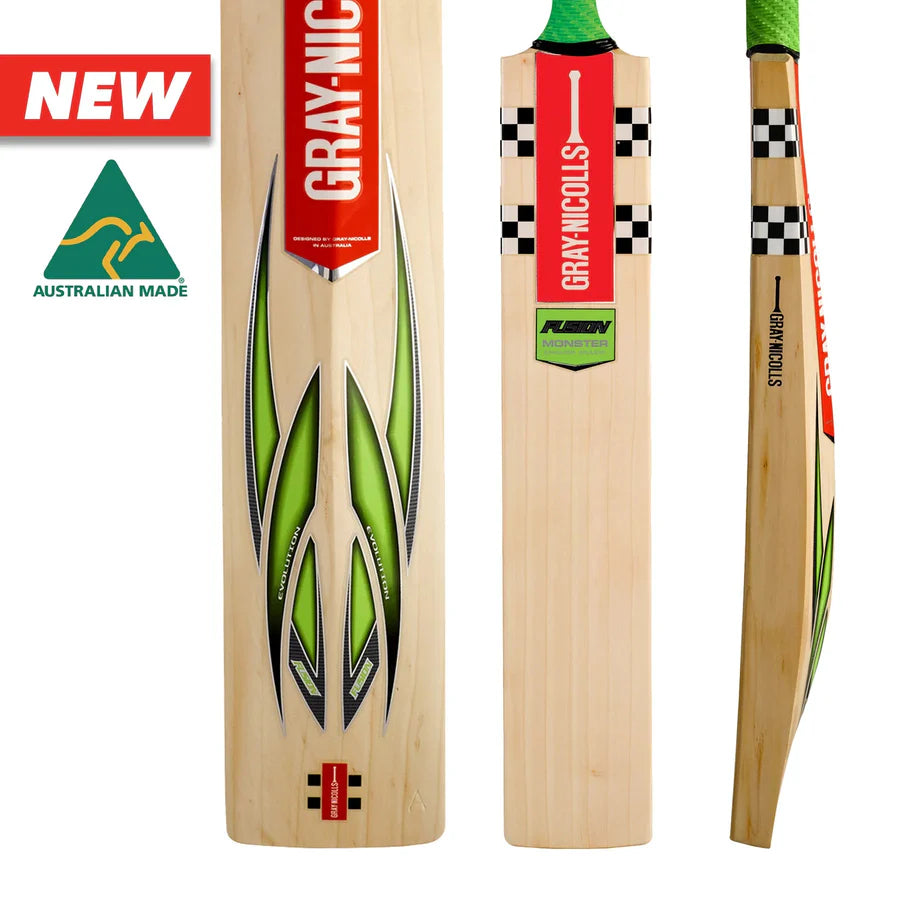 Gray Nicolls Fusion Monster Cricket Bat - Long Blade (Natural)