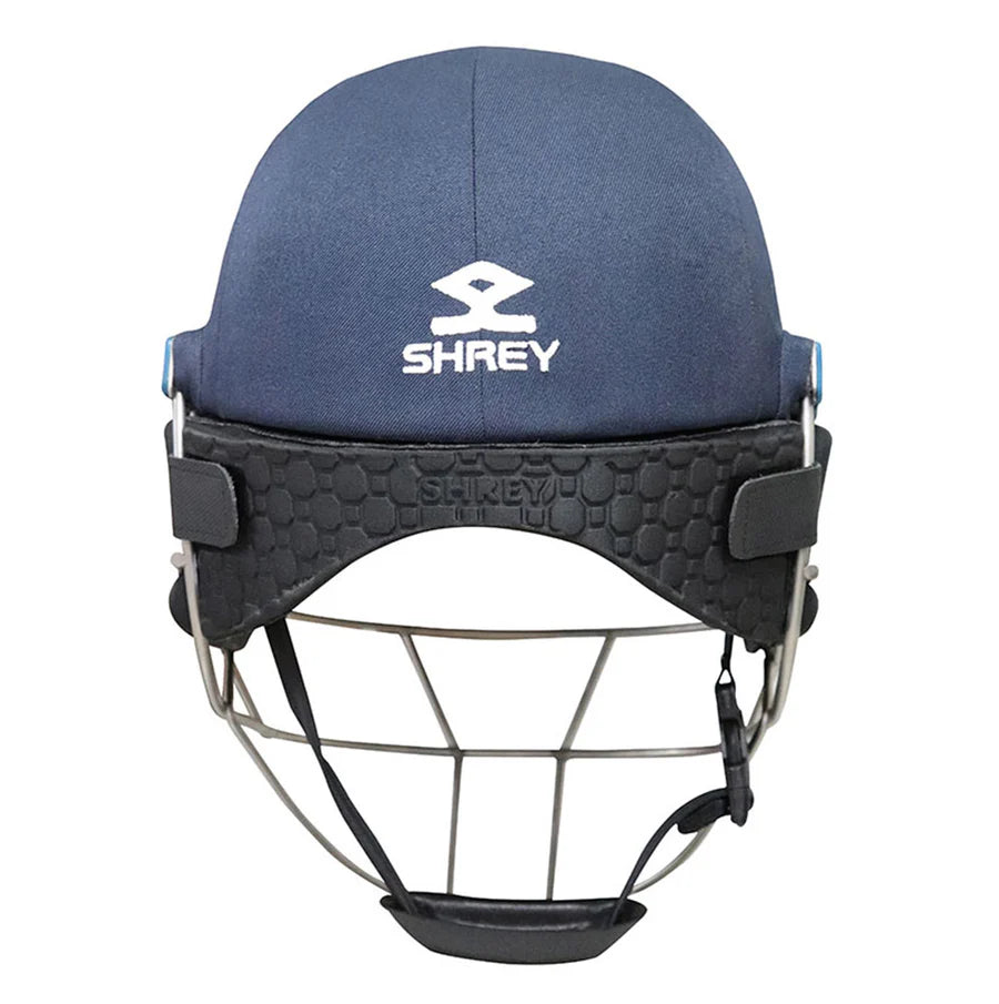 Shrey Performance 2.0 Steel Cricket Helmet With Neck Guard - Navy Blue Senior