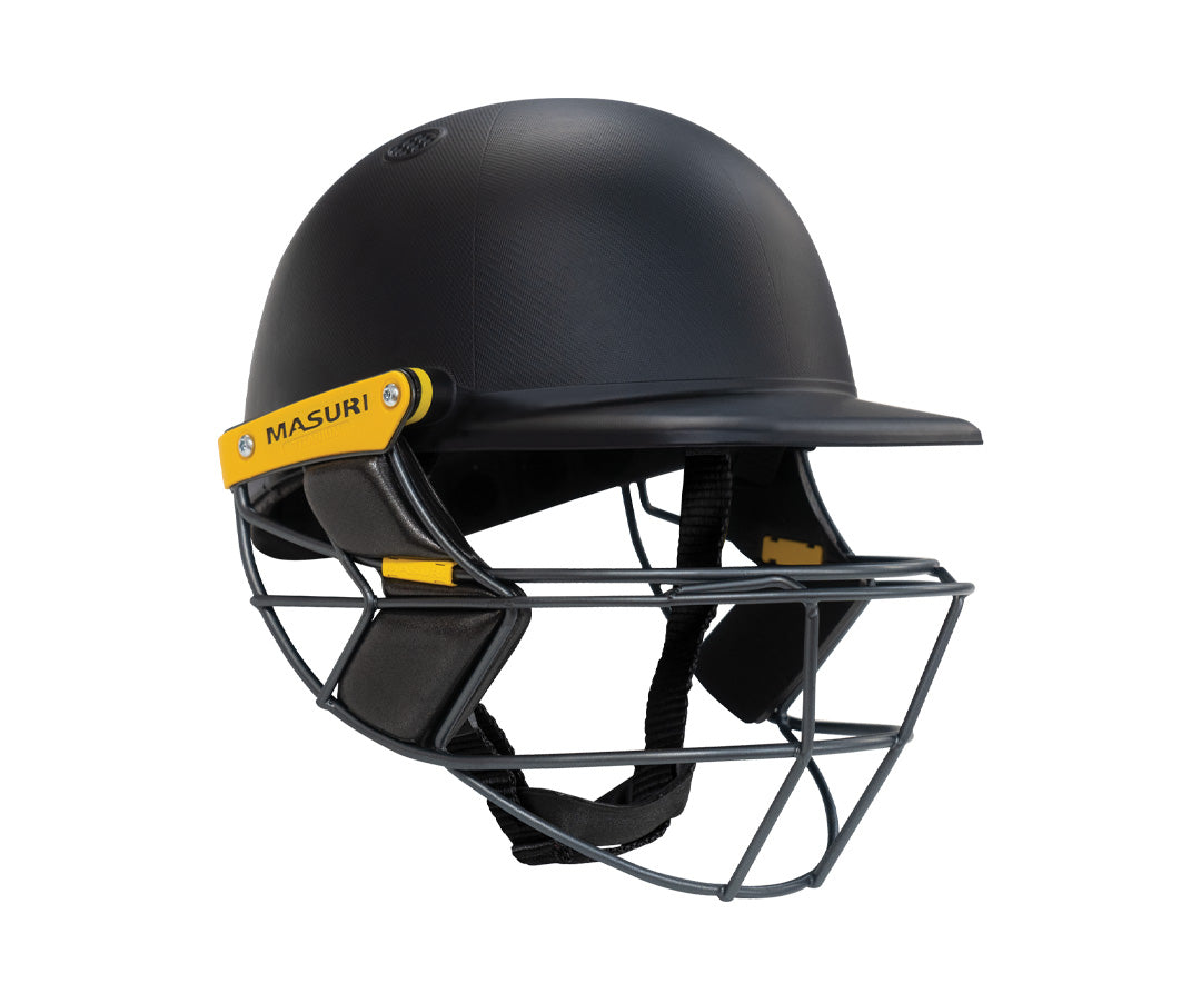 Masuri E Line Plus Titanium Grille Cricket Helmet - Senior Navy