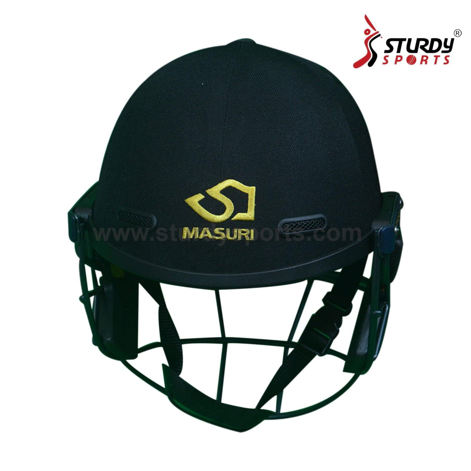 Masuri E Line Titanium Black Cricket Helmet - Senior
