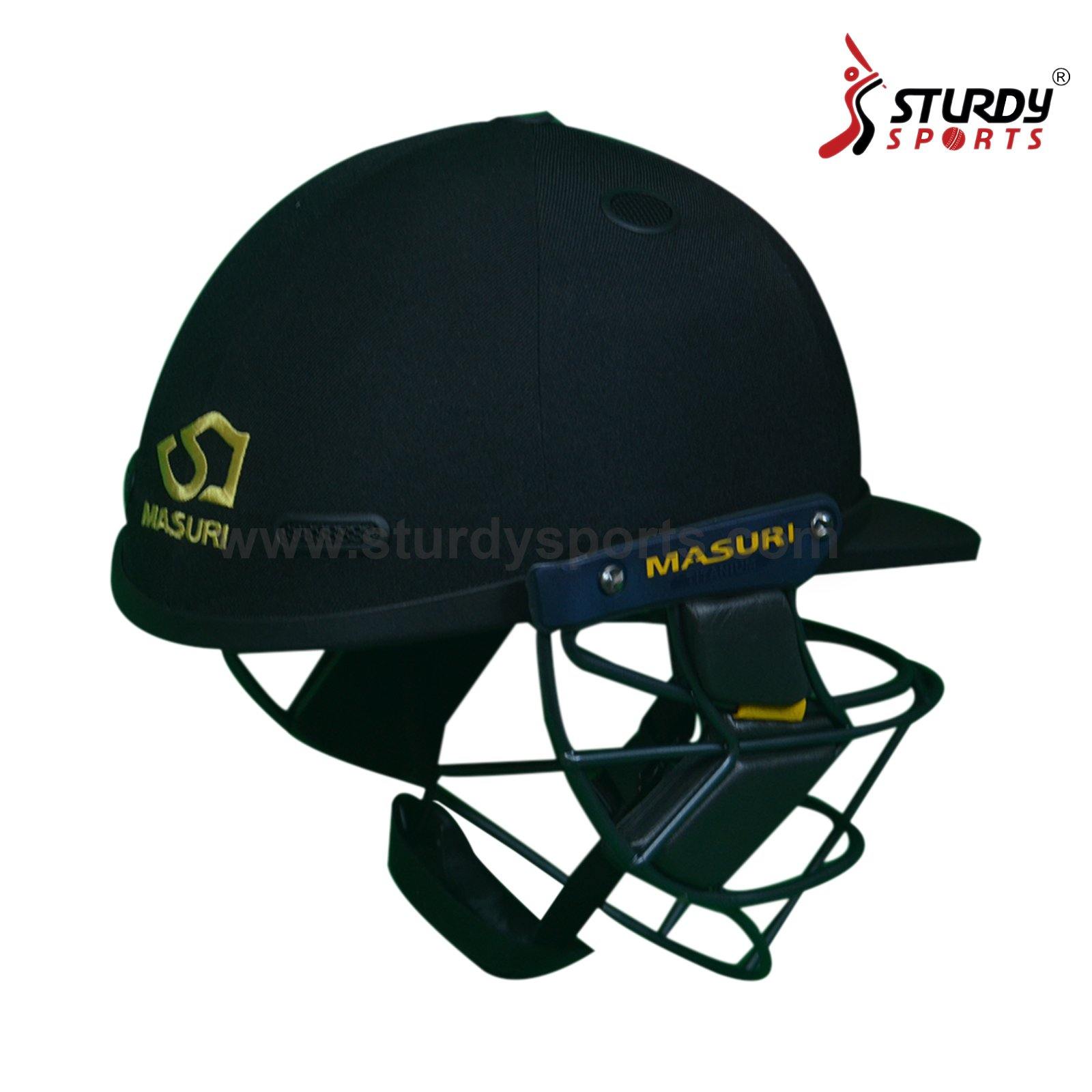 Masuri E Line Titanium Black Cricket Helmet - Senior