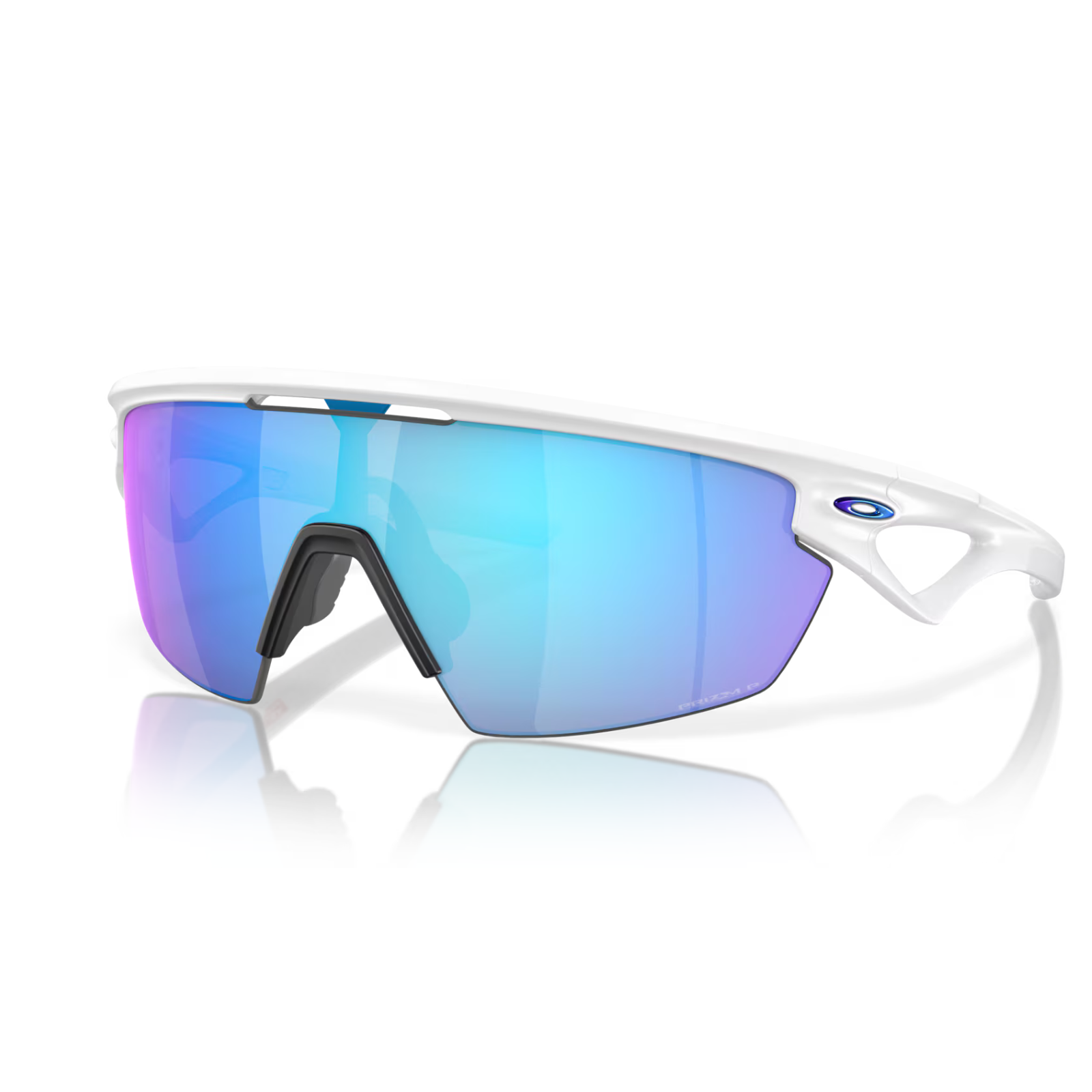Oakley Sphaera Matte White - Prizm Sapphire Polarized Sunglasses