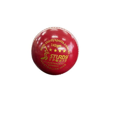 Sturdy Komodo Red White 2 Piece Cricket Ball - Youth