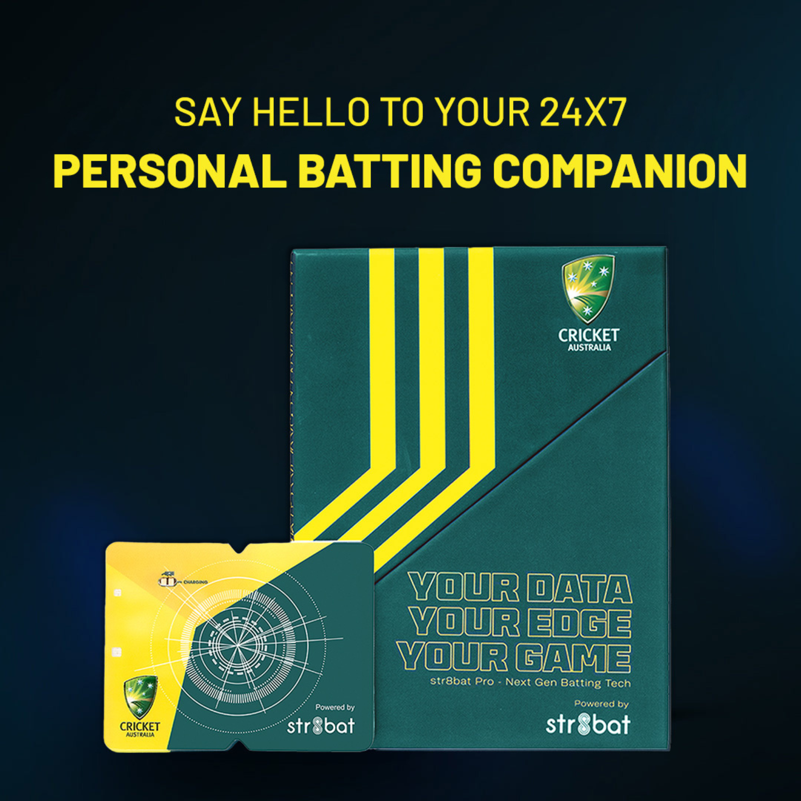 STR8BAT Pro Cricket Bat Smart Sticker V2.0 - Cricket Australia