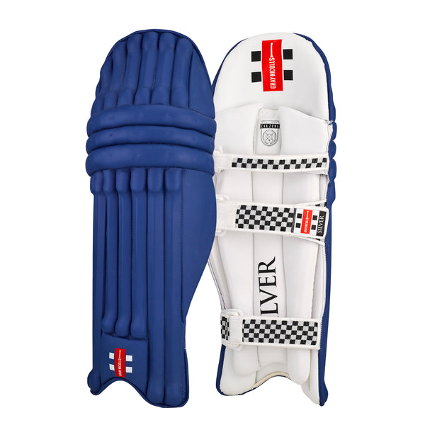 Gray Nicolls Silver Batting Legguard Royal - Adult