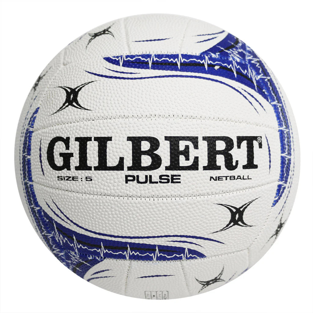 Gilbert Pulse Netball White - Size 5