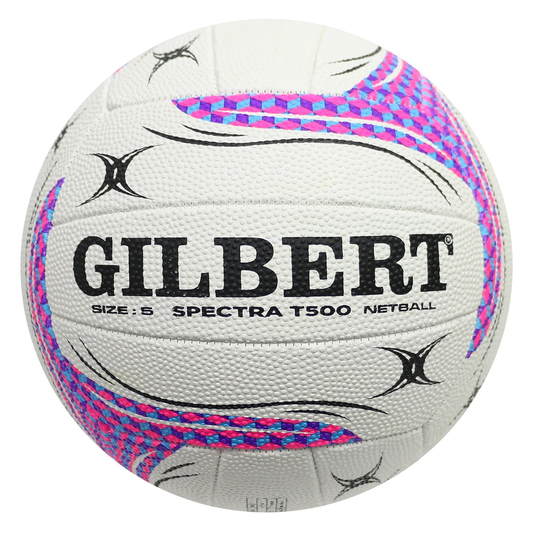 Gilbert Spectra T500 White Netball - Size 4