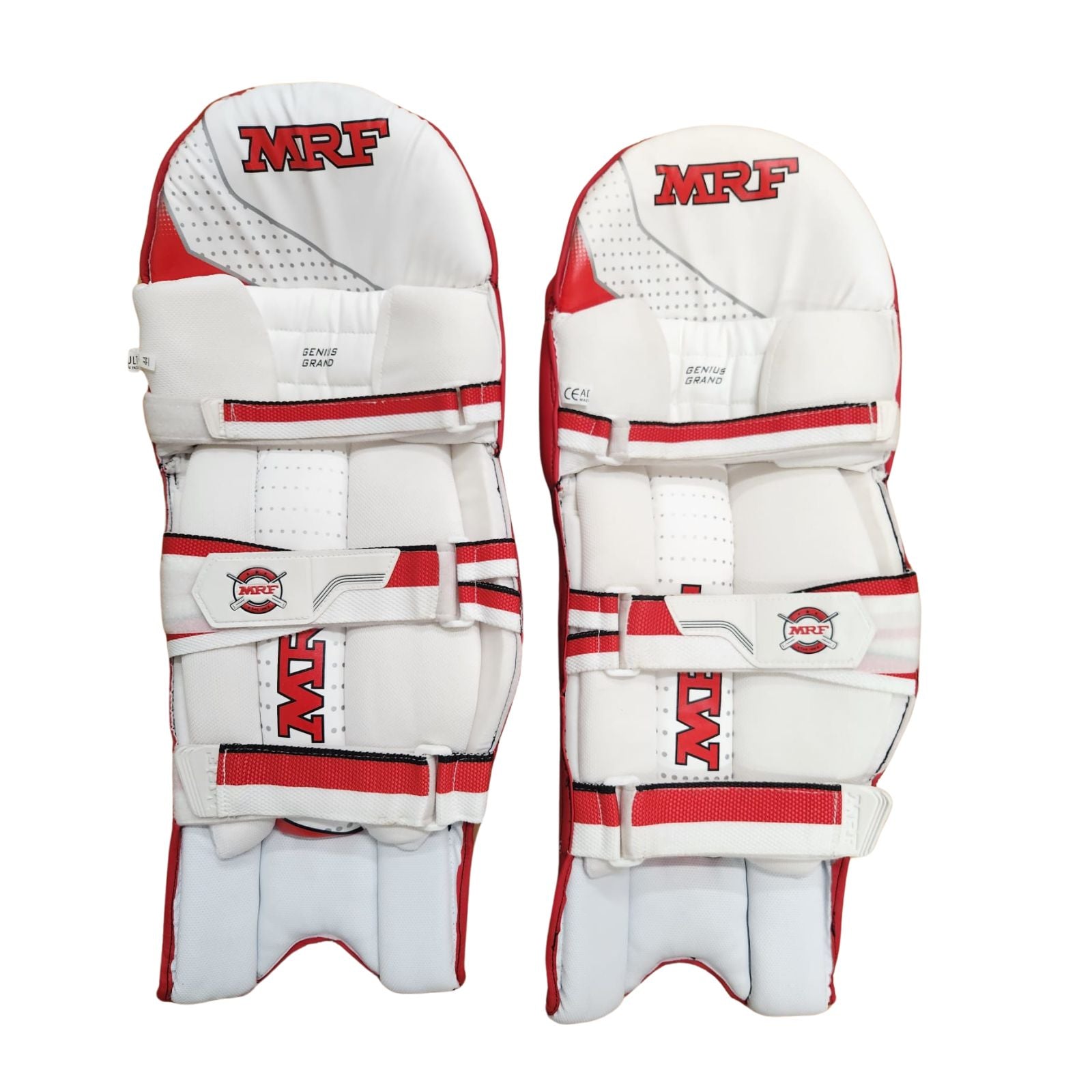 MRF Genius Grand Batting Pads - Red Senior