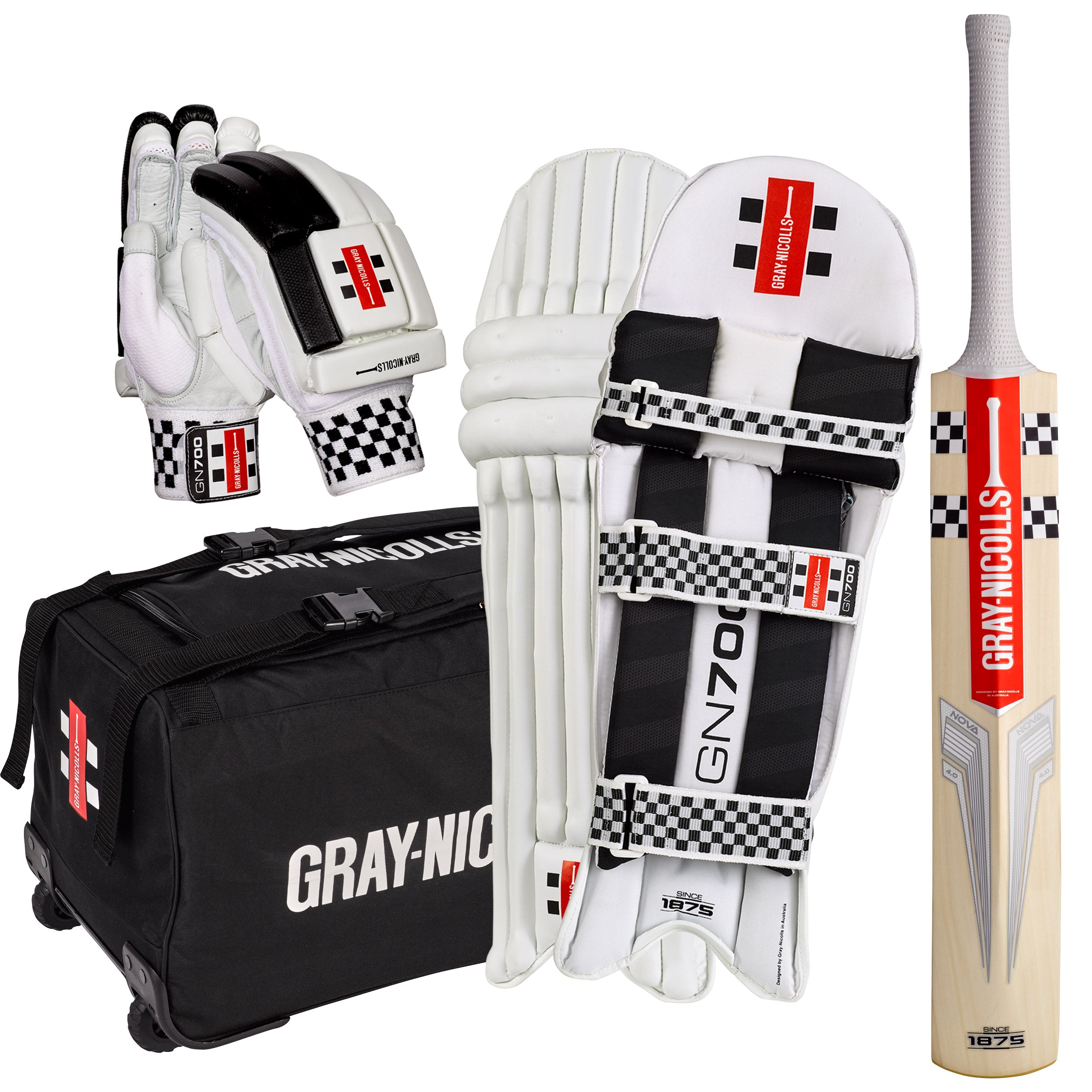 Gray Nicolls Nova 4.0 English Willow Cricket Set -Youth