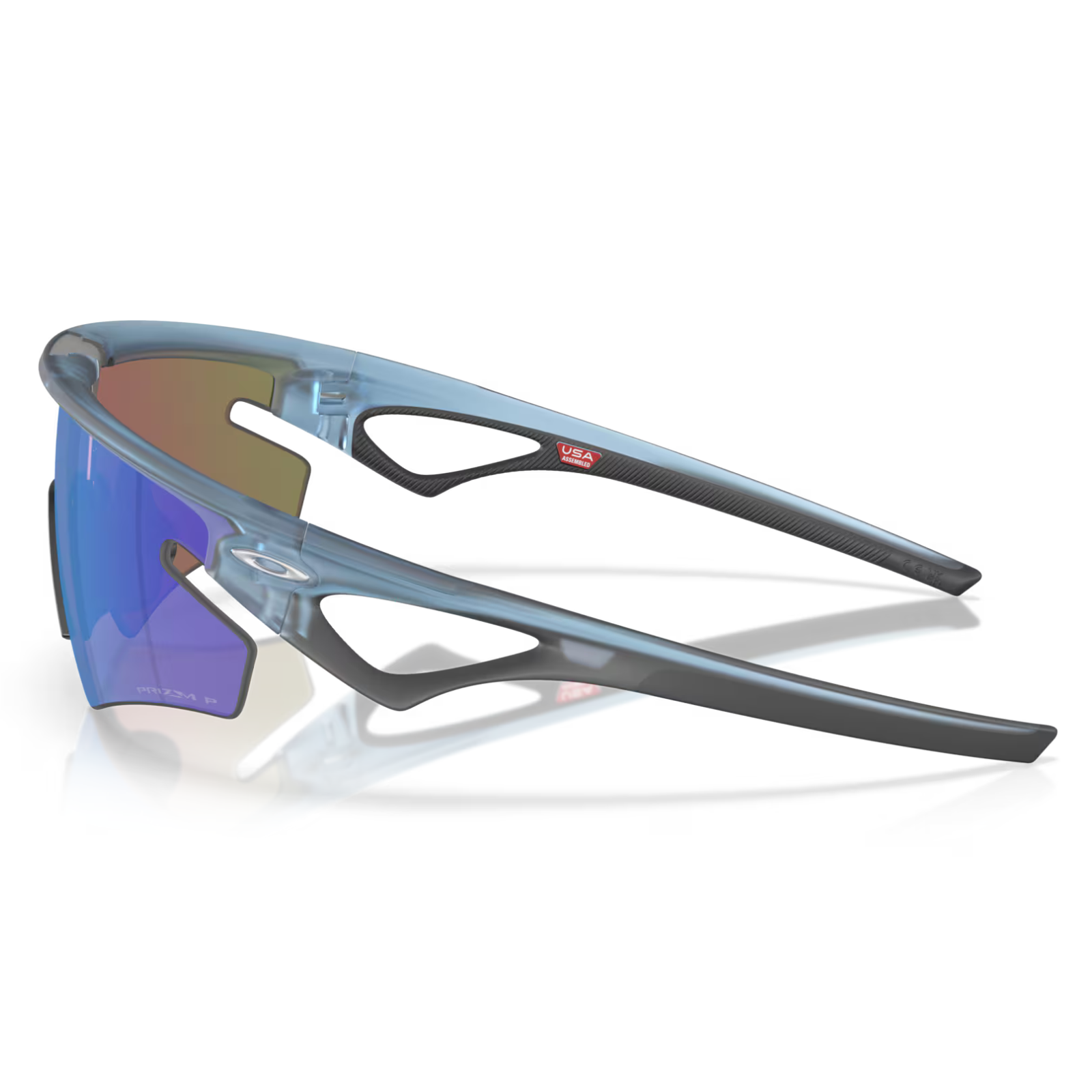 Oakley SPHAERA SLASH Matte Transparent Stonewash - Prizm Sapphire Polarized Sunglasses
