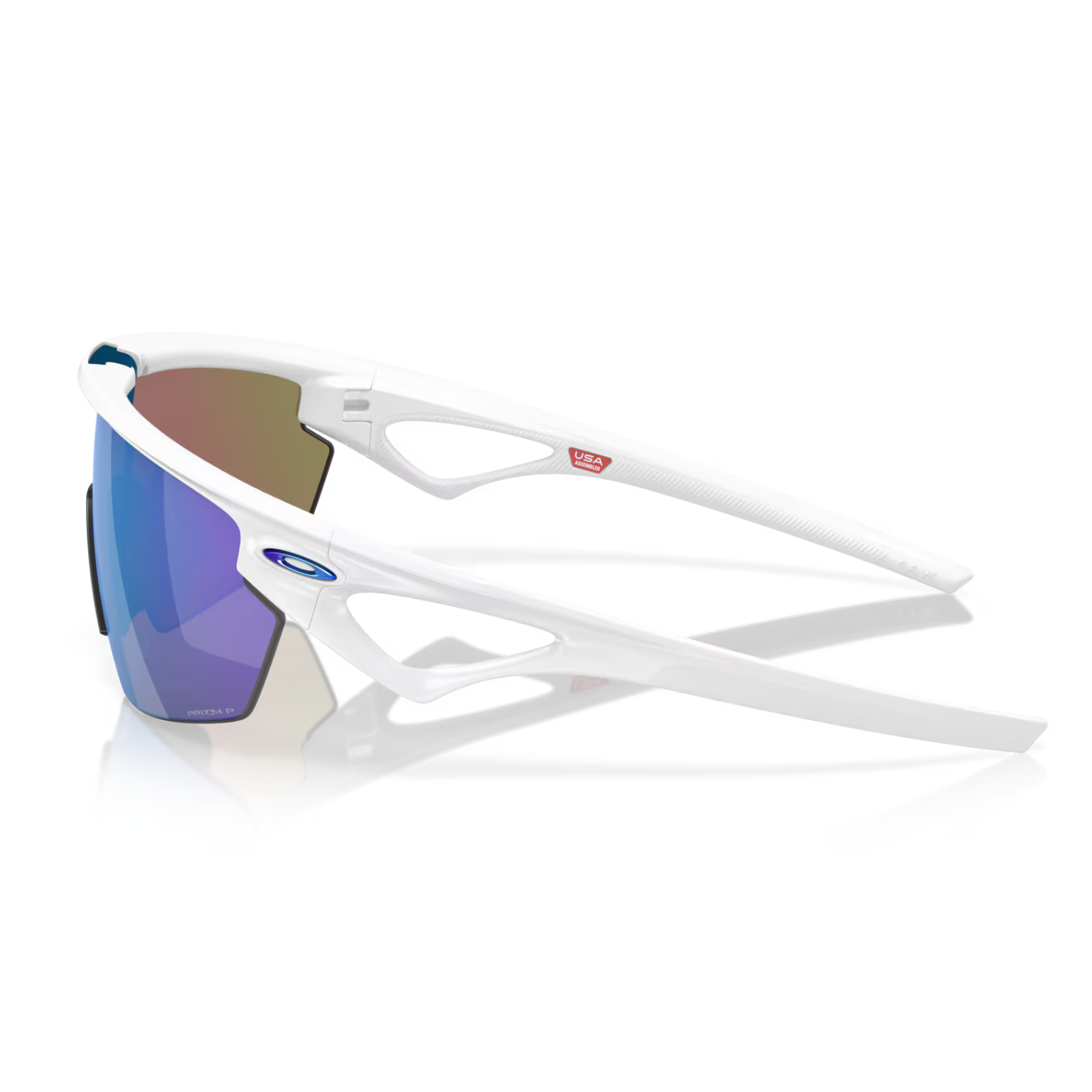Oakley Sphaera Matte White - Prizm Sapphire Polarized Sunglasses