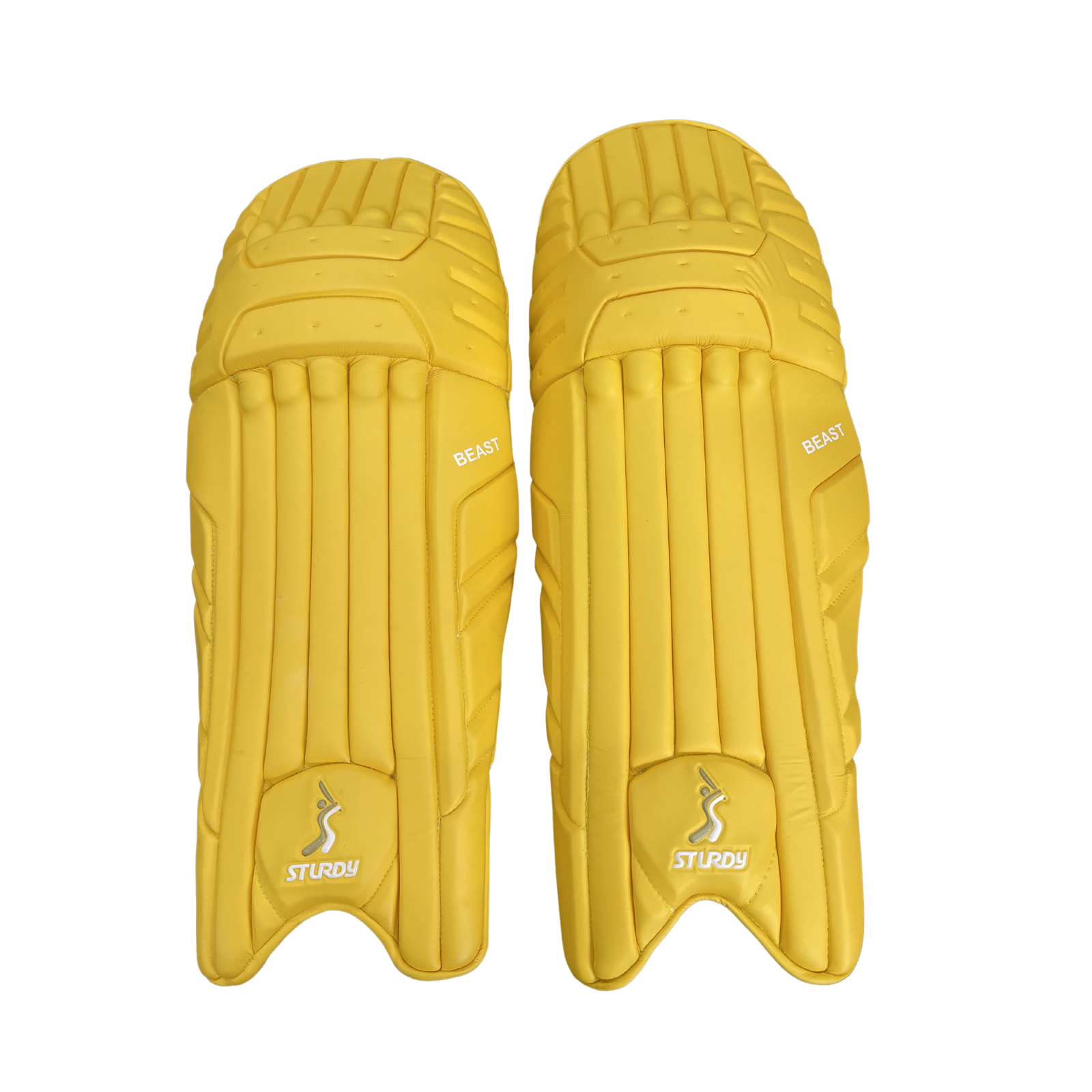 Sturdy Beast Coloured Cricket Batting Legguard - Adult Yellow