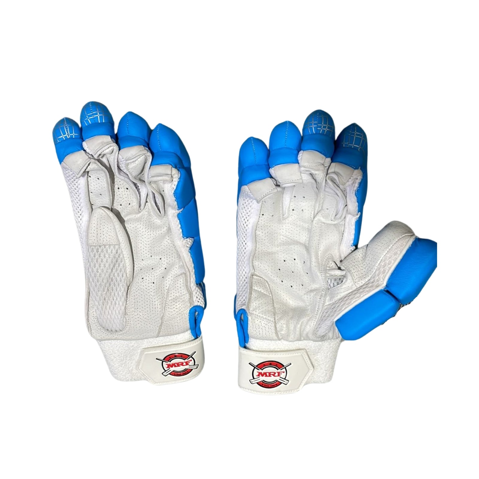 MRF Genius 360 Batting Gloves - Senior Sky Blue