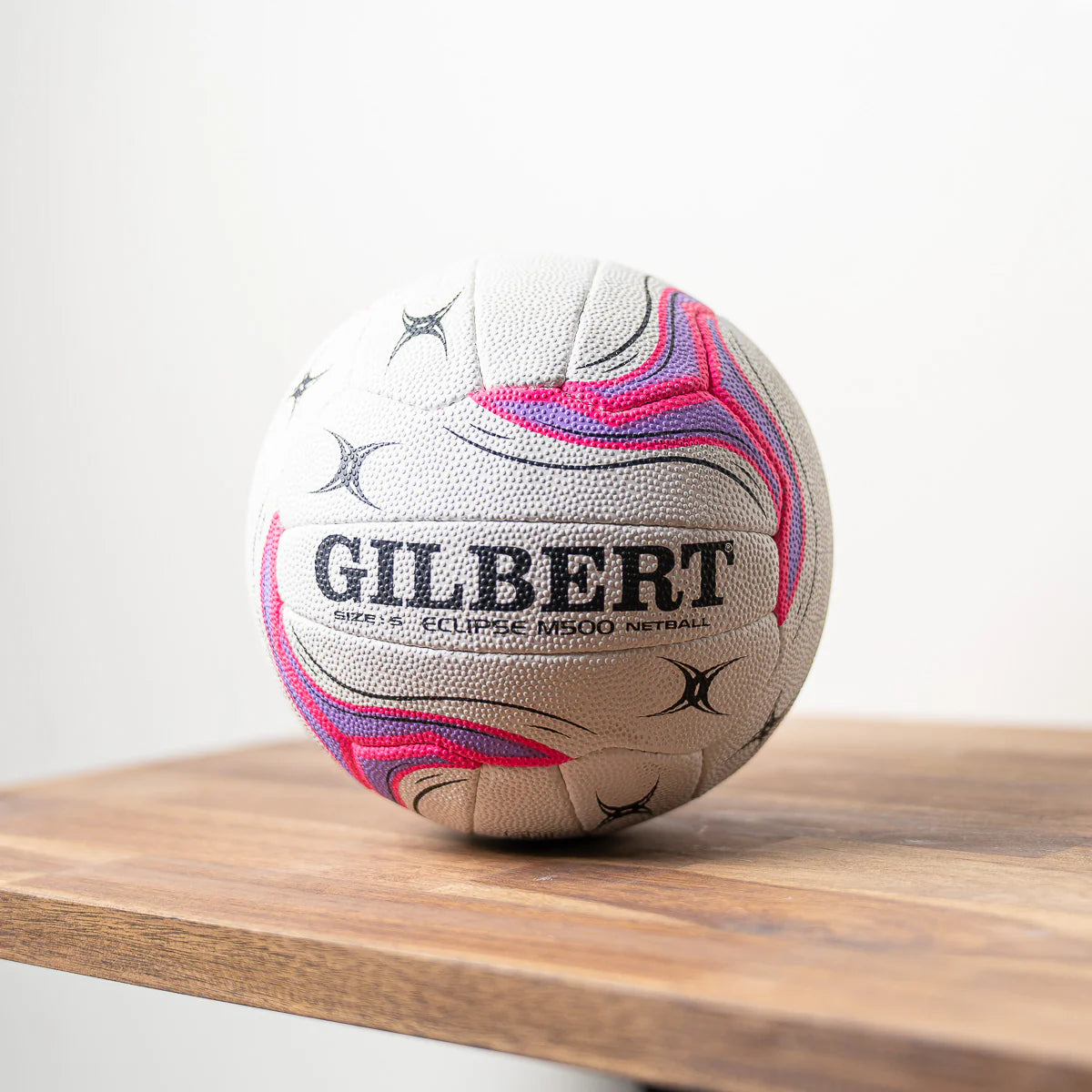 Gilbert Eclipse M500 Match White Netball - Size 5