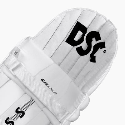 DSC Blak Junior Batting Leg Guard - XS Junior