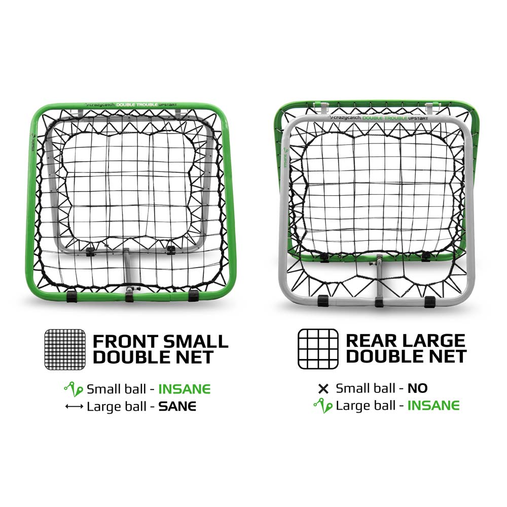 Crazy Catch Upstart Double Trouble Rebounder Net