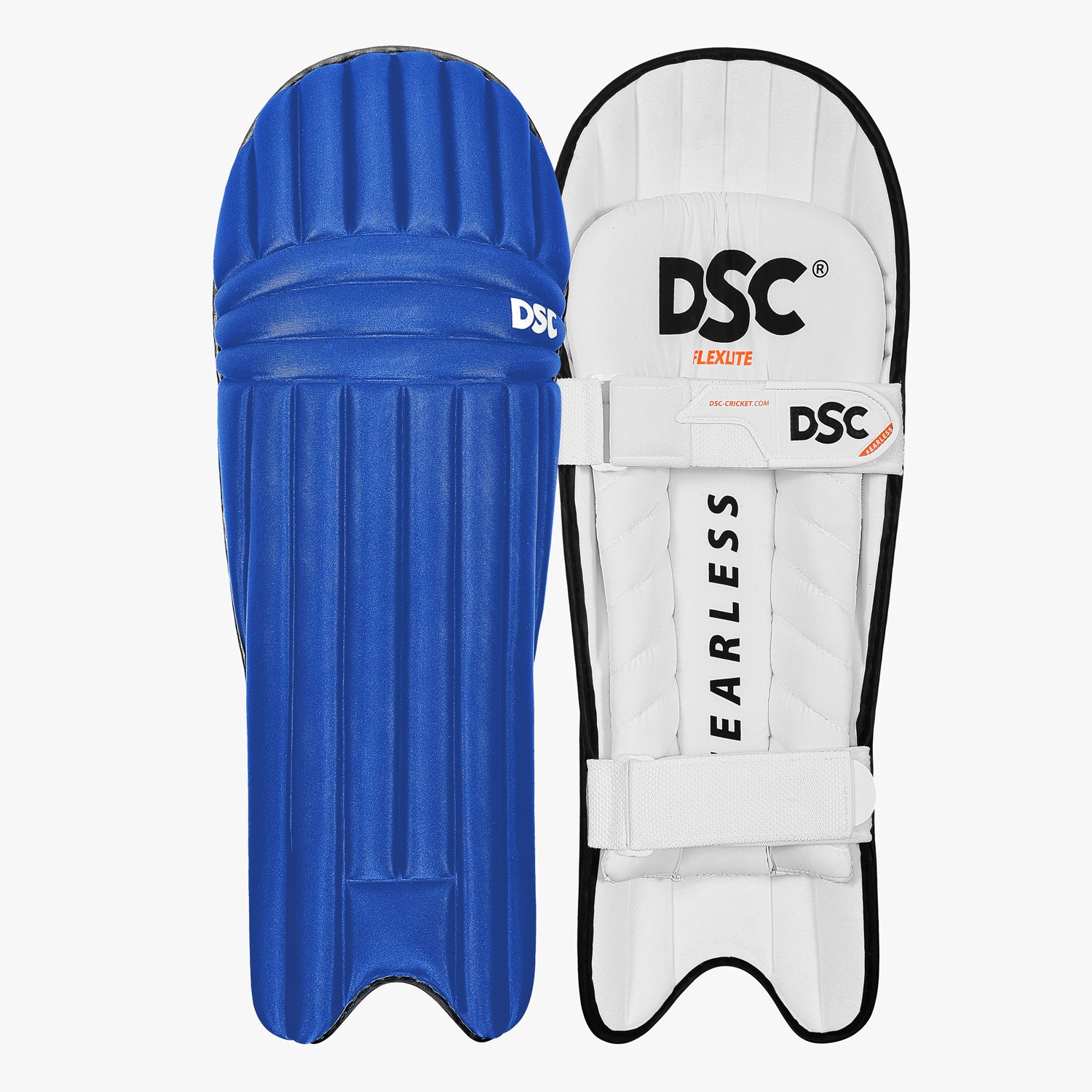 DSC Flexlite Batting Leg Guard - Adult Royal Blue