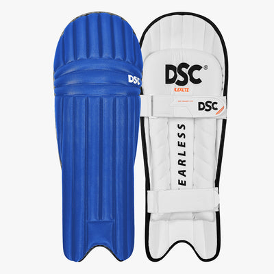 DSC Flexlite Batting Leg Guard - Adult Royal Blue