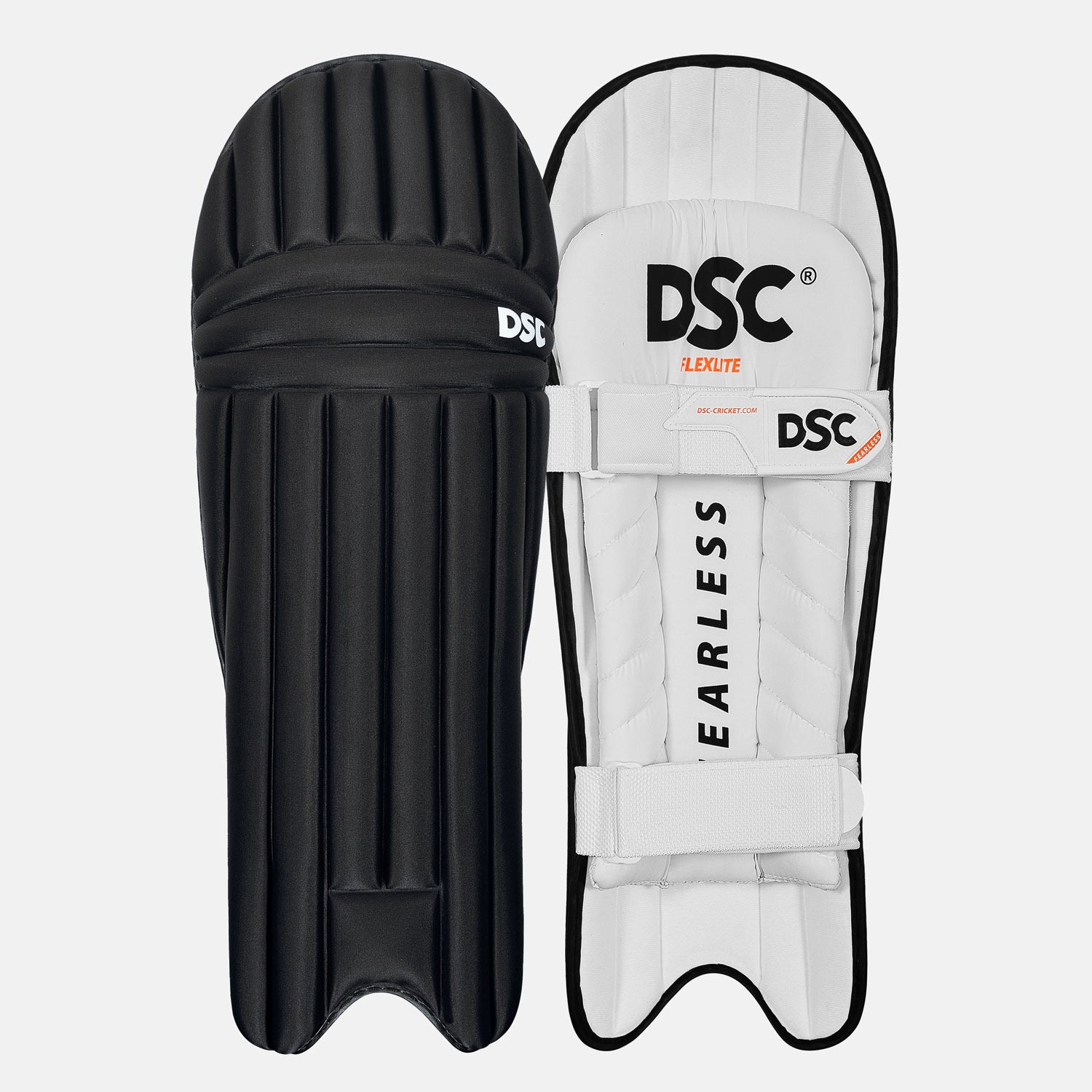 DSC Flexlite Batting Leg Guard - Adult Black