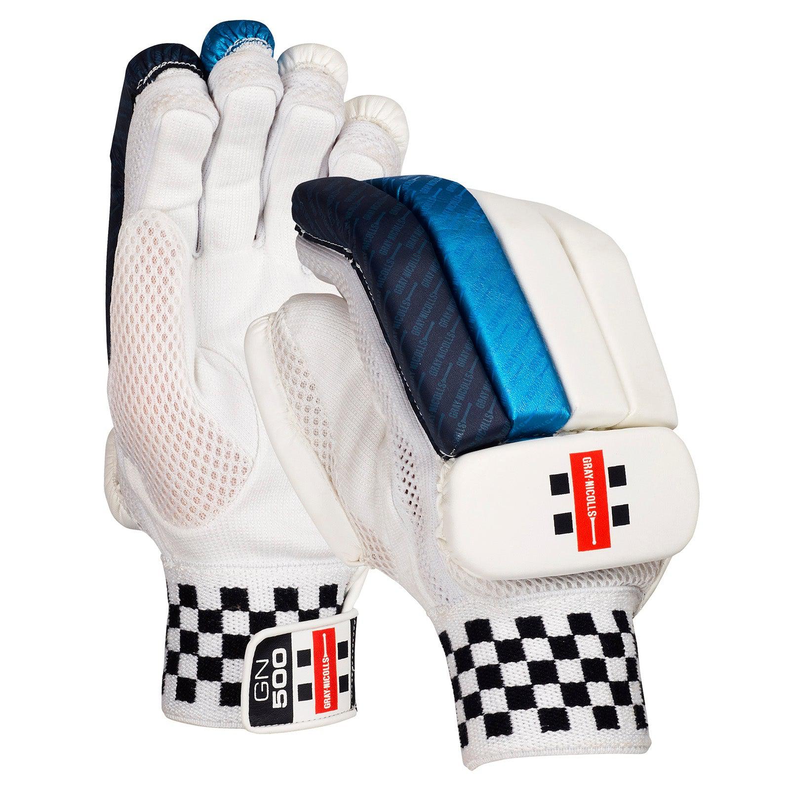 Gray Nicolls GN 500 Batting Gloves Blue - Senior