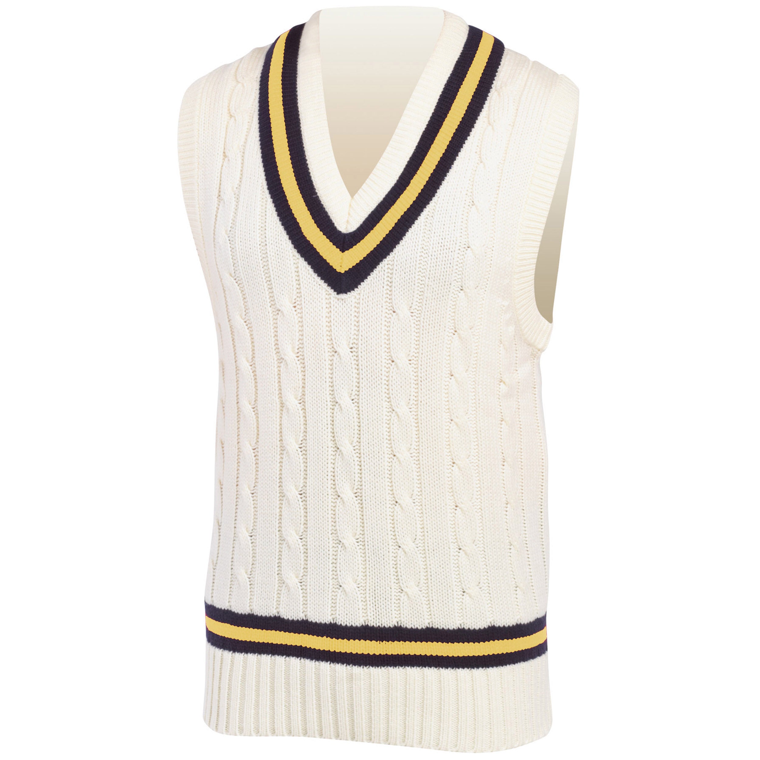 Gray Nicolls Sleeveless Sweater Black Gold - Senior