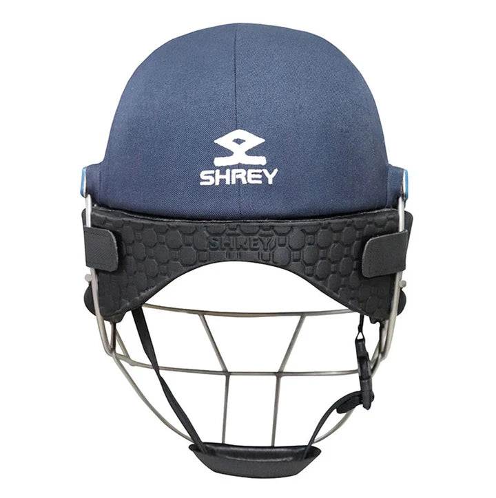 Shrey Classic 2.0 Helmet With Adjustment Dial & Neck Guard - Navy Blue Junior