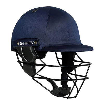 Shrey Armor 2.0 Steel Cricket Helmet With Neck Guard - Navy Blue Senior