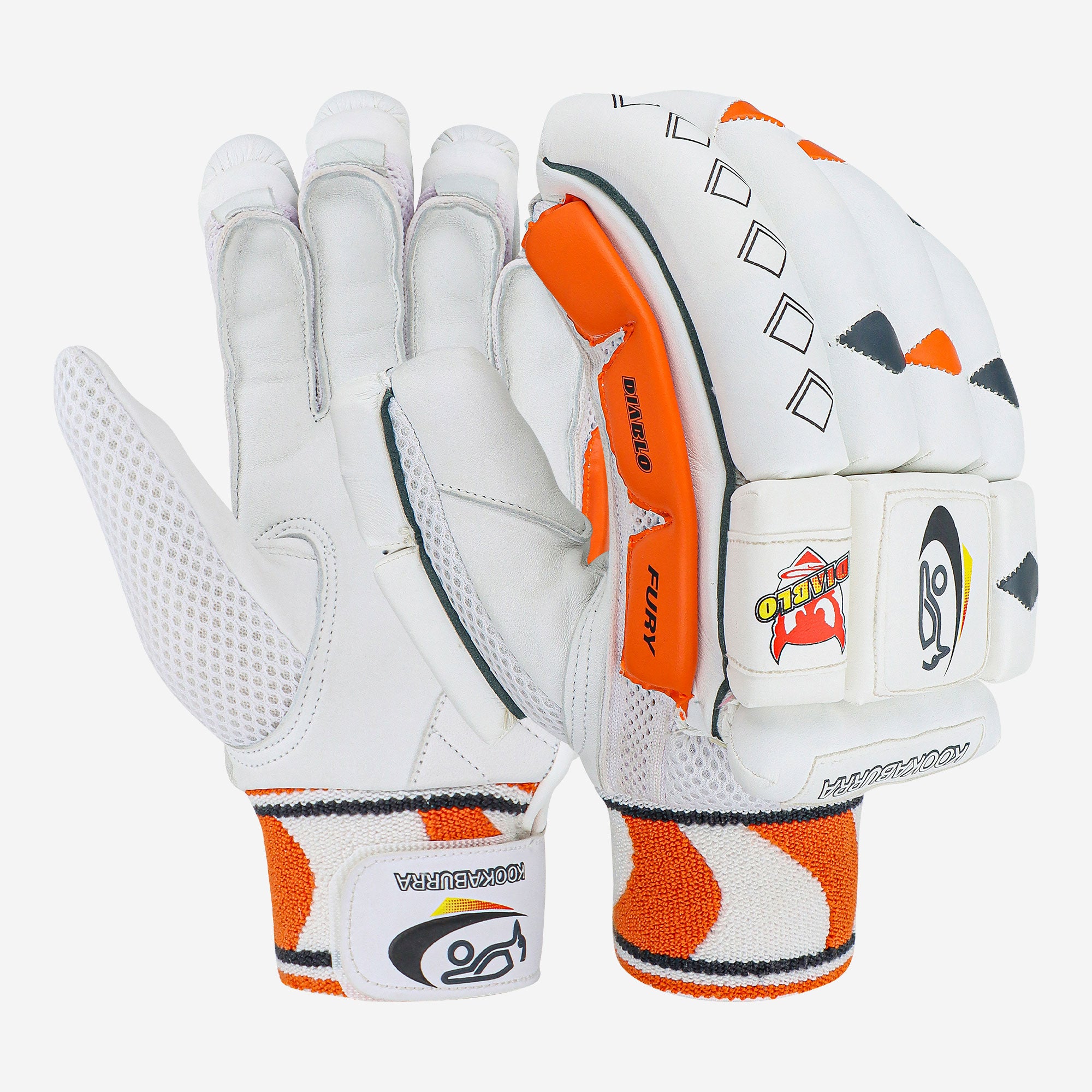 Kookaburra Retro Diablo Fury Cricket Batting Gloves - Senior