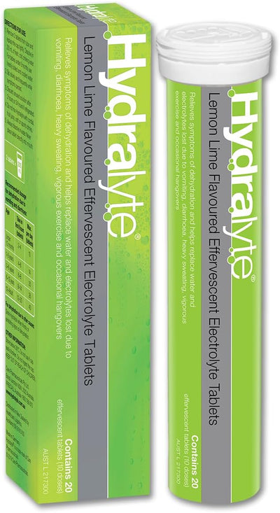Hydralyte Tablets Lemon/ Lime - Pack of 20