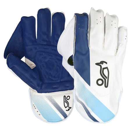Kookaburra Pro 3.0 White / Blue Keeping Gloves - Junior