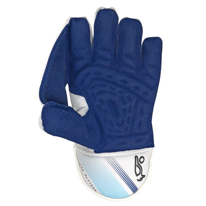 Kookaburra Pro Players White/Blue Keeping Gloves - Senior