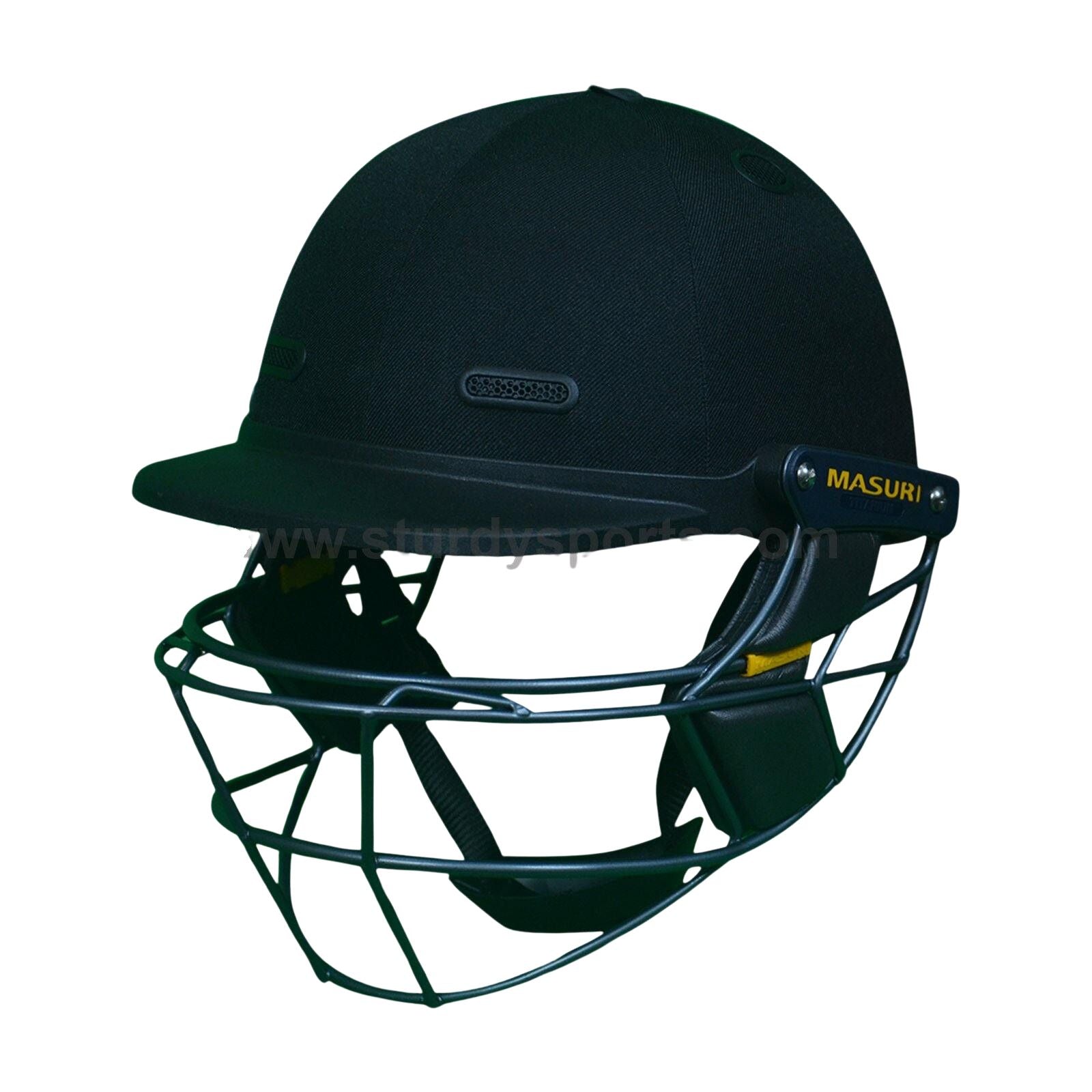 Masuri E Line Titanium Black Cricket Helmet - Senior