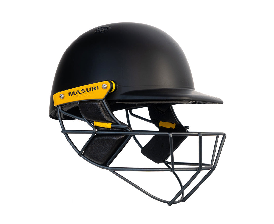 Masuri T Line Plus Titanium Grille Cricket Helmet - Senior Black