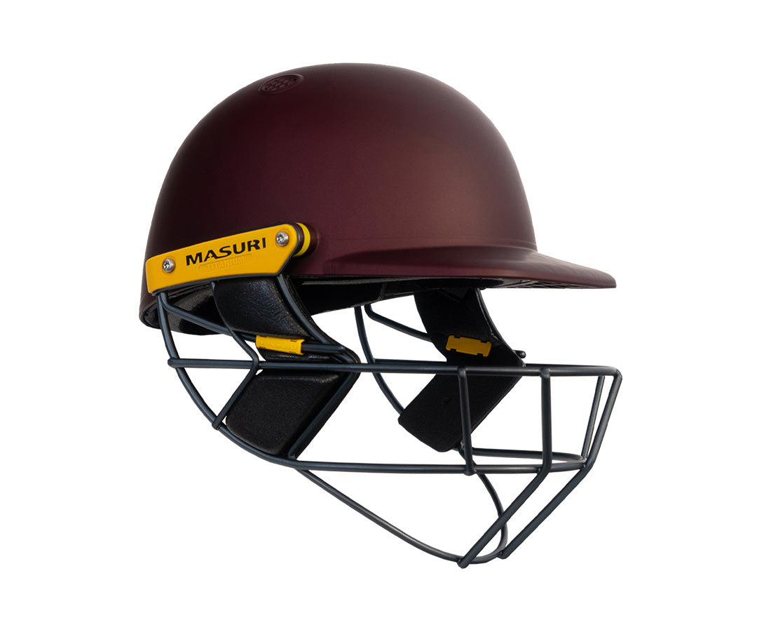 Masuri T Line Plus Titanium Grille Cricket Helmet - Senior Maroon