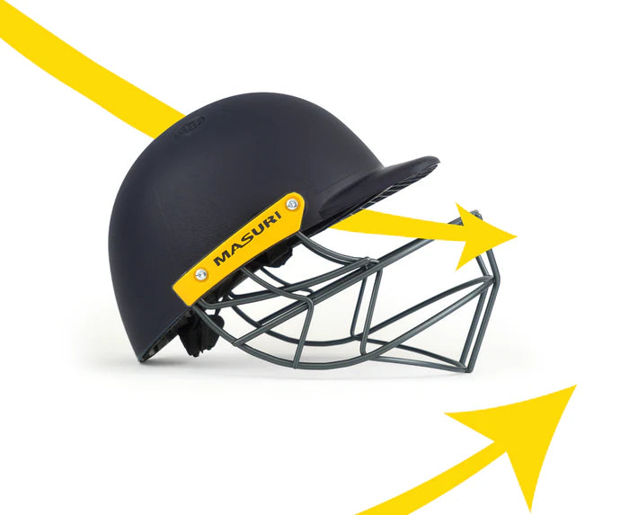 Masuri C Line Steel Grille Cricket Helmet - Junior Black