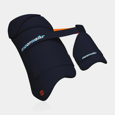MoonWalkr 2.0 Cricket Combo Thigh Guard - Large Navy