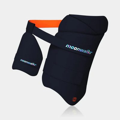 MoonWalkr 2.0 Cricket Combo Thigh Guard - Large Navy