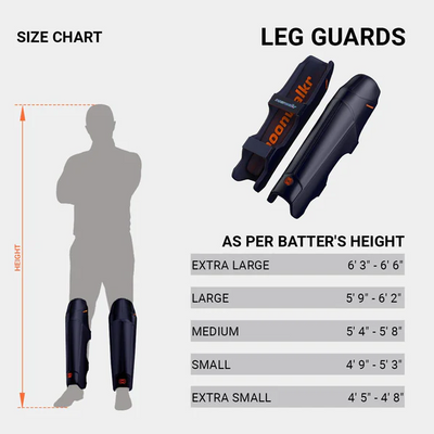 Moonwalkr 2.0 Cricket Batting Legguard - XL Navy