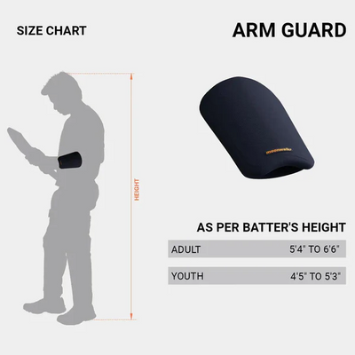 Moonwalkr Cricket Arm Guard - Youth Navy