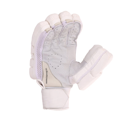 SG Hilite White Cricket Batting Gloves - Adult