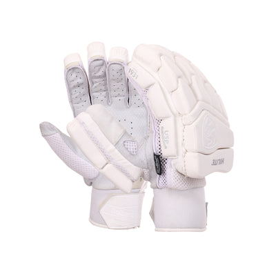 SG Hilite White Cricket Batting Gloves - Adult