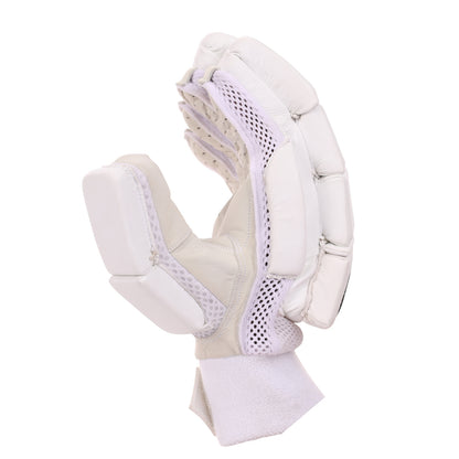 SG Litevate White Cricket Batting Gloves - Senior