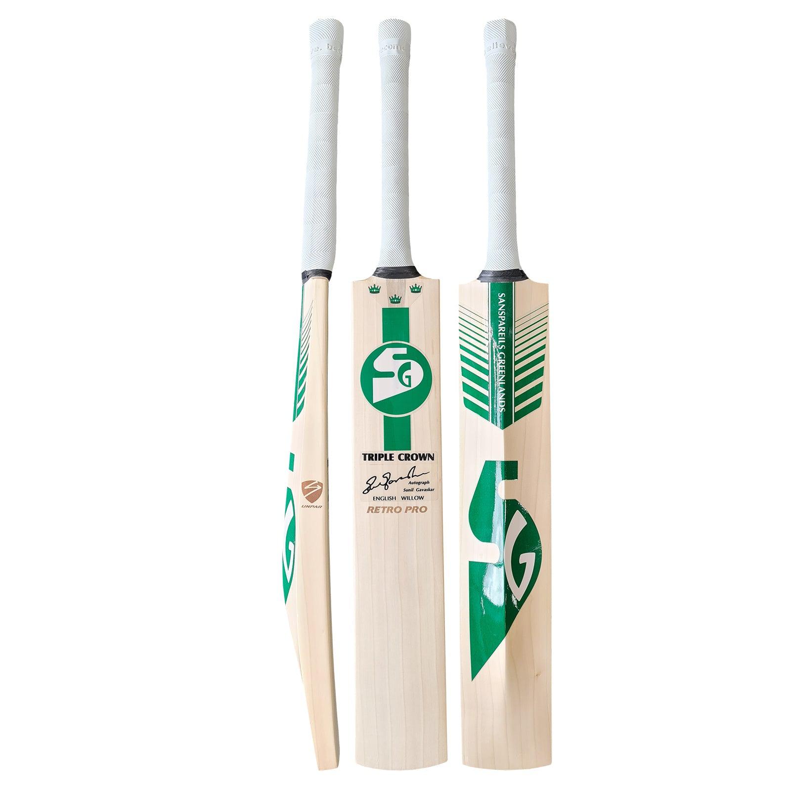 SG Triple Crown Retro Pro Cricket Bat - Senior