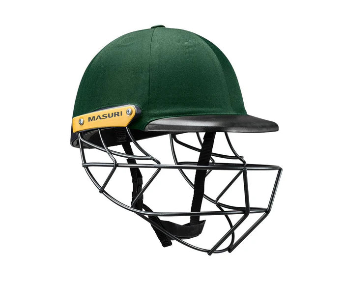 Masuri C Line Plus Steel Grille Cricket Helmet - Senior Green