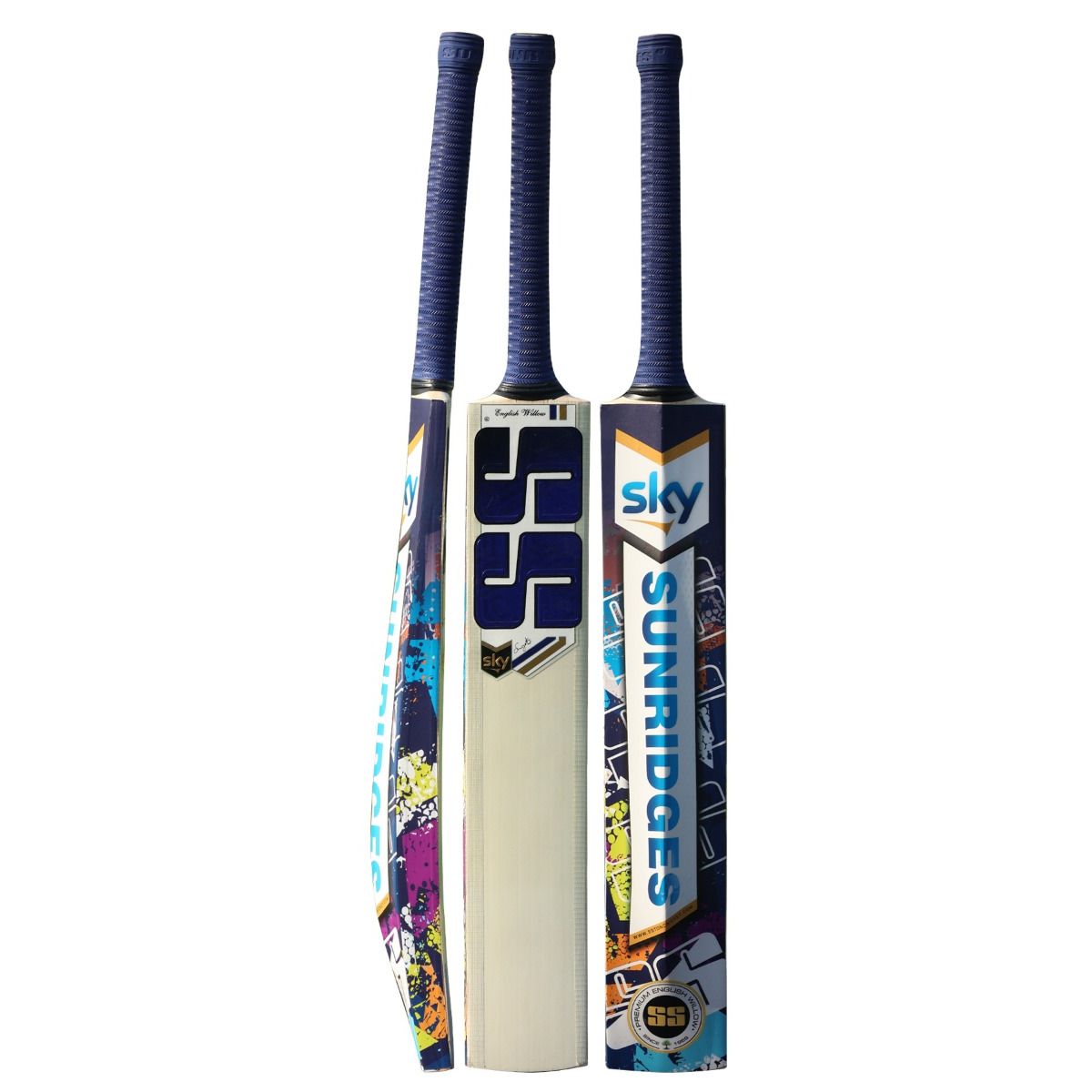 SS Sky Blue Cricket Bat - Senior